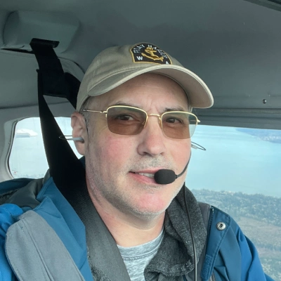 Certified flight instructor Bryan Gmyrek at Emerald Air Flight School in Arlington Washington